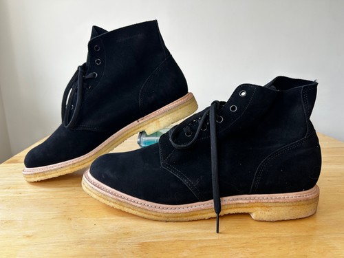 George cox black suede monkey - black,