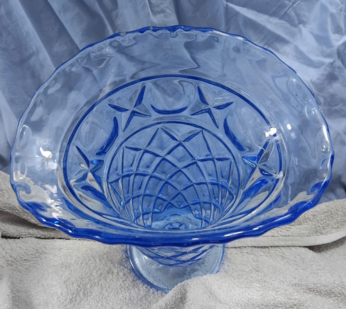 Corset fan bristol blue vase - fan,