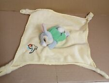 Disneyland Paris Thumper Yellow Soother Blanket 10" Soft Toy Plush Comforter