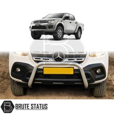 Mitsubishi L200 Series 4 2006-2014 Bull Bar Chrome ( Nudge Bumper Guard )