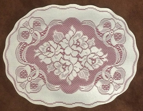 Lace place mat 19 ivory - place, x