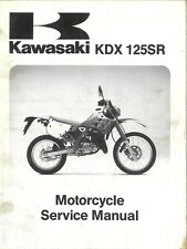 Kawasaki Motorcycle KDX125SR (KDX125-A1 & B1) 1990 Service Workshop Manual