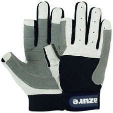 AZURE SAILING GLOVES AMARA GREY NAVY, YACHTING SAILING(BEST ENFORCED PALM) L/F