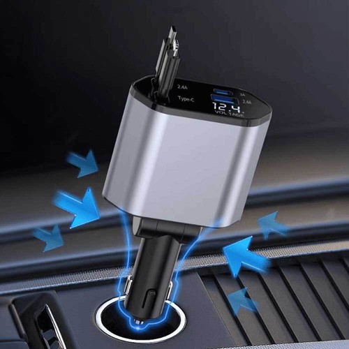120w car phone charger - car, cable