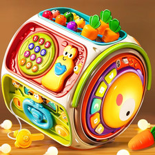 Christmas Baby Activity Cube – Music & Lights Learning Toy Gift