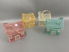 Set of 4 Vintage  Cricket Cage 4"x 3.25" x 2" made in Philippines $2.50 each