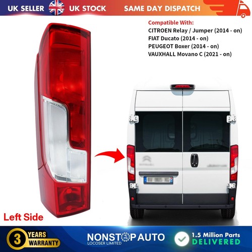 Tail light lamp rear left - left, for