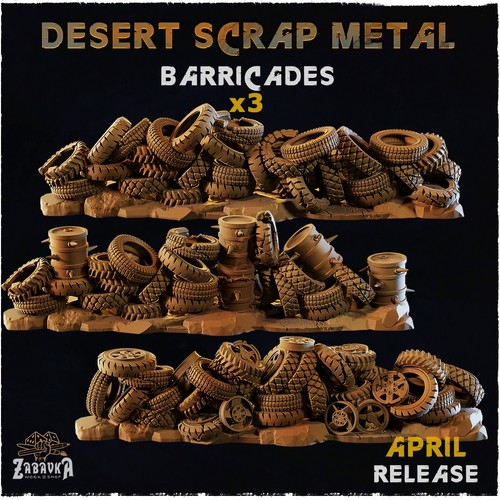 Unpainted sets barricades - unpainted,