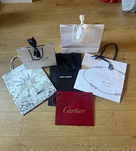 Mixed designer paper gift bags - mixed,