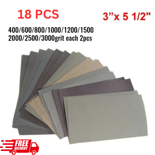 18pcs wet and dry - wet, paper