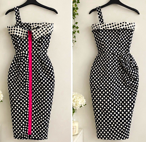 Kevan jon polka dot - jon, bodycon