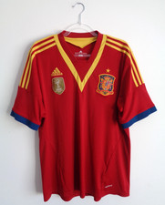Spain Football Shirt XL Spain 2013 Home Confederations Cup Soccer Jersey