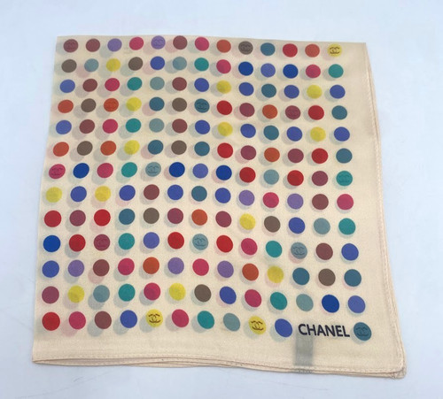 Chanel scarf dots 100 silk - dots,