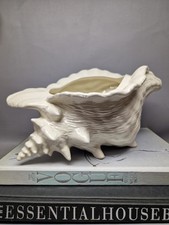 vintage large shell planter