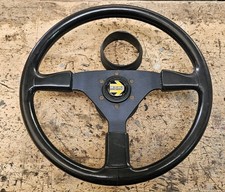 MAZDA MX5 / EUNOS MK1 - ORIGINAL MOMO 3 SPOKE 370MM STEERING WHEEL + BOSS + HORN