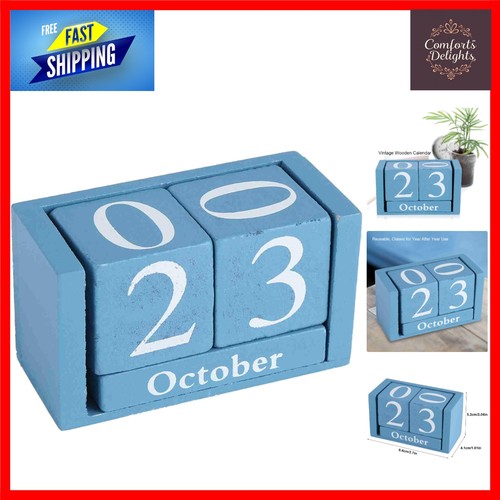 Vintage wooden block perpetual - vintage,