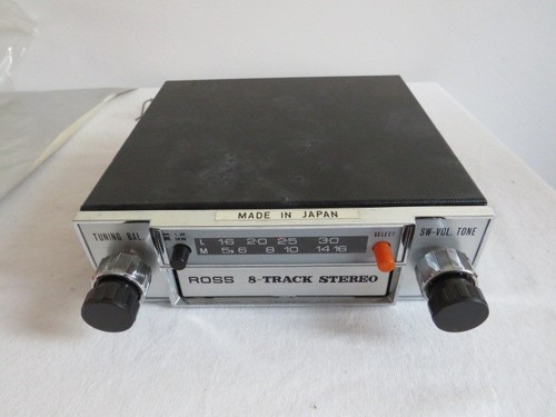 Old school car radio eight