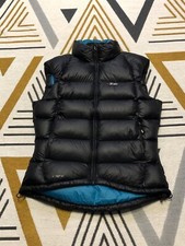 Rab Women's Neutrino Down Vest Gilet Pertex Insulated Grey Size Medium Uk 10 S
