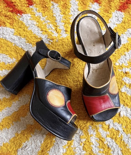 Vintage 70s circle patchwork
