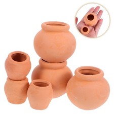  2 Pack Clay Flower Pots Indoor Plant Mini Gardening Succulents Planter