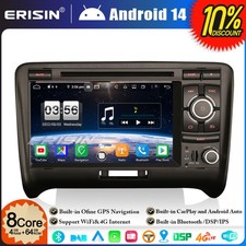 8-Core 64GB Android 14 Car Stereo GPS Sat Nav Radio For AUDI TT MK2 CarPlay DVD