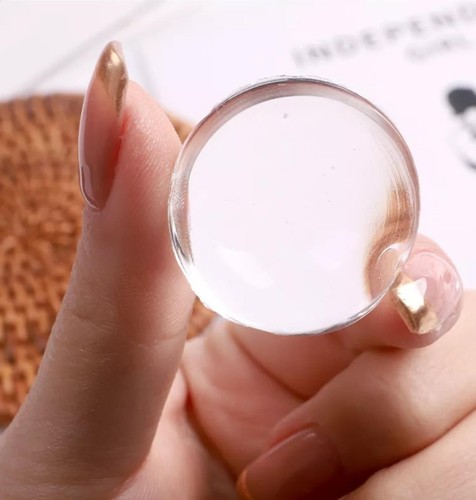 Clear silicone nail stamper - clear,