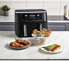 Ninja Foodi Max AF400EU 9.5L Dual Zone Friggitrice Aria digitale 2 Cestelli 6in1