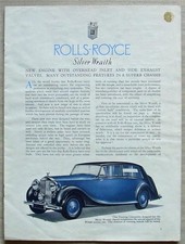 ROLLS ROYCE SILVER WRAITH Article Reprinted From AUTOCAR Magazine 14 Apr 1946
