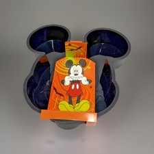 Disney Mickey Mouse Halloween Black Silicone Baking Jelly Mold 10" x 7" NEW!