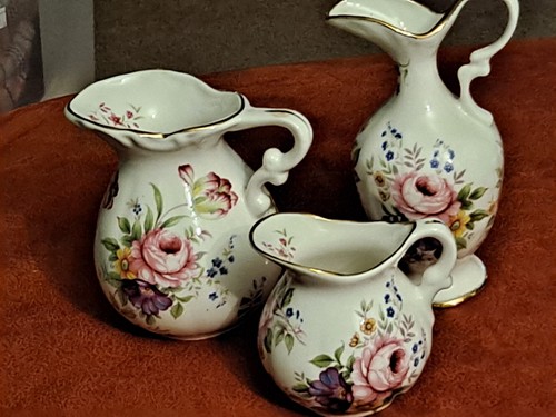 Fenton bone china jugs - fenton,
