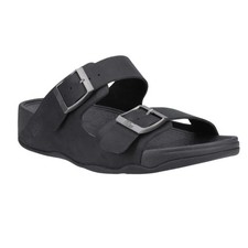 FitFlop Mens Gogh Moc Leather Sliders  FS11496