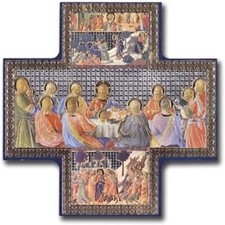 Last Supper Cross-Shaped Icon