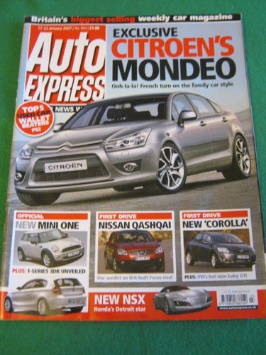 Auto express new honda - auto, nsx