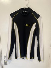 Topshop SNO Black White Base Layer Top Size 8
