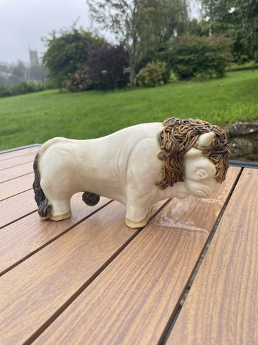 Farquharson pottery bull bison - pottery,