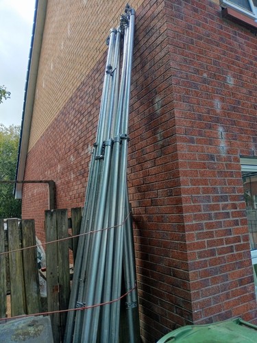 Twin galvanised scaffold tube - galvanised,
