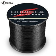 Dorisea 100M~2000M 6lb-500lb Black Braided Fishing Line Dynema Extreme Thread
