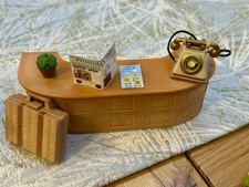 Sylvanian Families Grand Regency Hotel Spares Desk, Phone, Menu, etc 