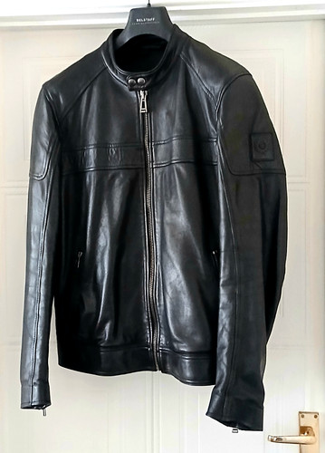 Vgc belstaff black leather - vgc,