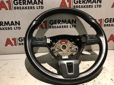 GENUINE 13-16 VW PASSAT CC STEERING WHEEL 3C8419091BE