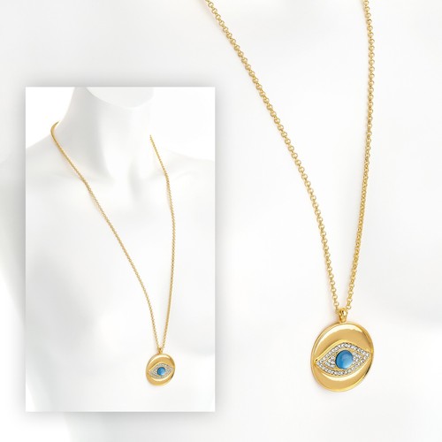 Evil eye necklace stunning - eye, -stunning