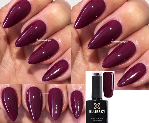 Bluesky gel nail polish plum - bluesky,