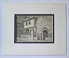 W. BAILEY St. Mary's Church, Leicester - 1932 Litho Plate