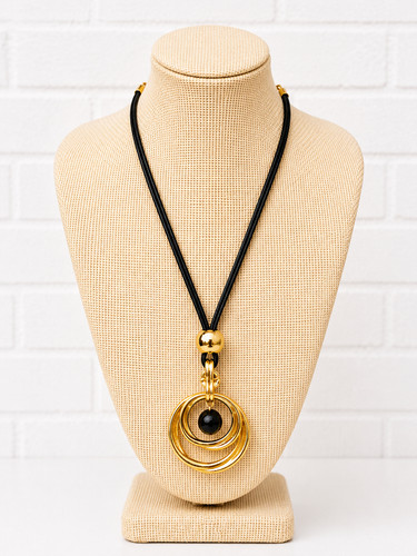 Modern gold circle statement - modern,
