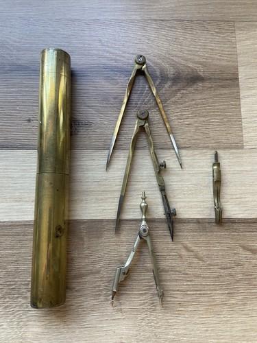Antique metal brass - brass, drawing