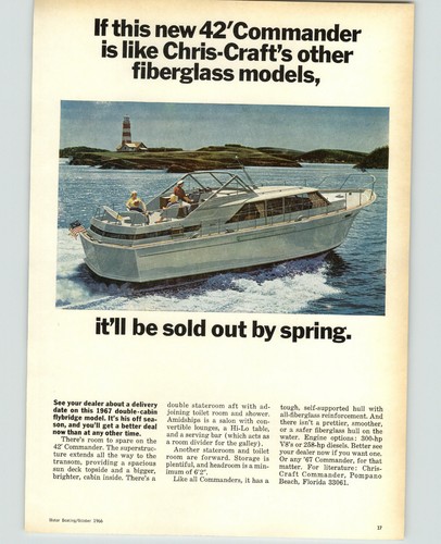 1966 paper chris craft - 1966, 42'