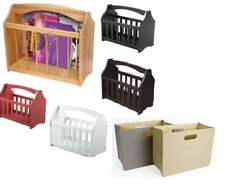 WOODEN MAGAZINE RACK FREE STANDING NEWS PAPER MAIL SHELF STORAGE HOLDER STAND