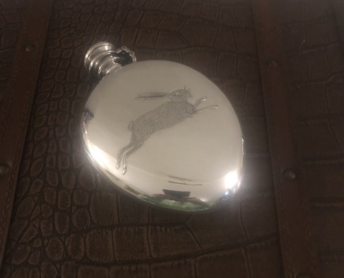 Silver hipflask - silver,