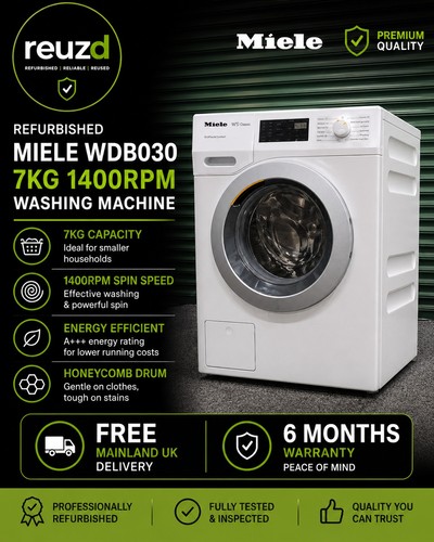 Refurbished miele wdb030 7kg - wdb030,