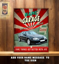 Personalised Lotus Carlton Car Garage Workshop Shed Vintage Wall Sign Gift CS17